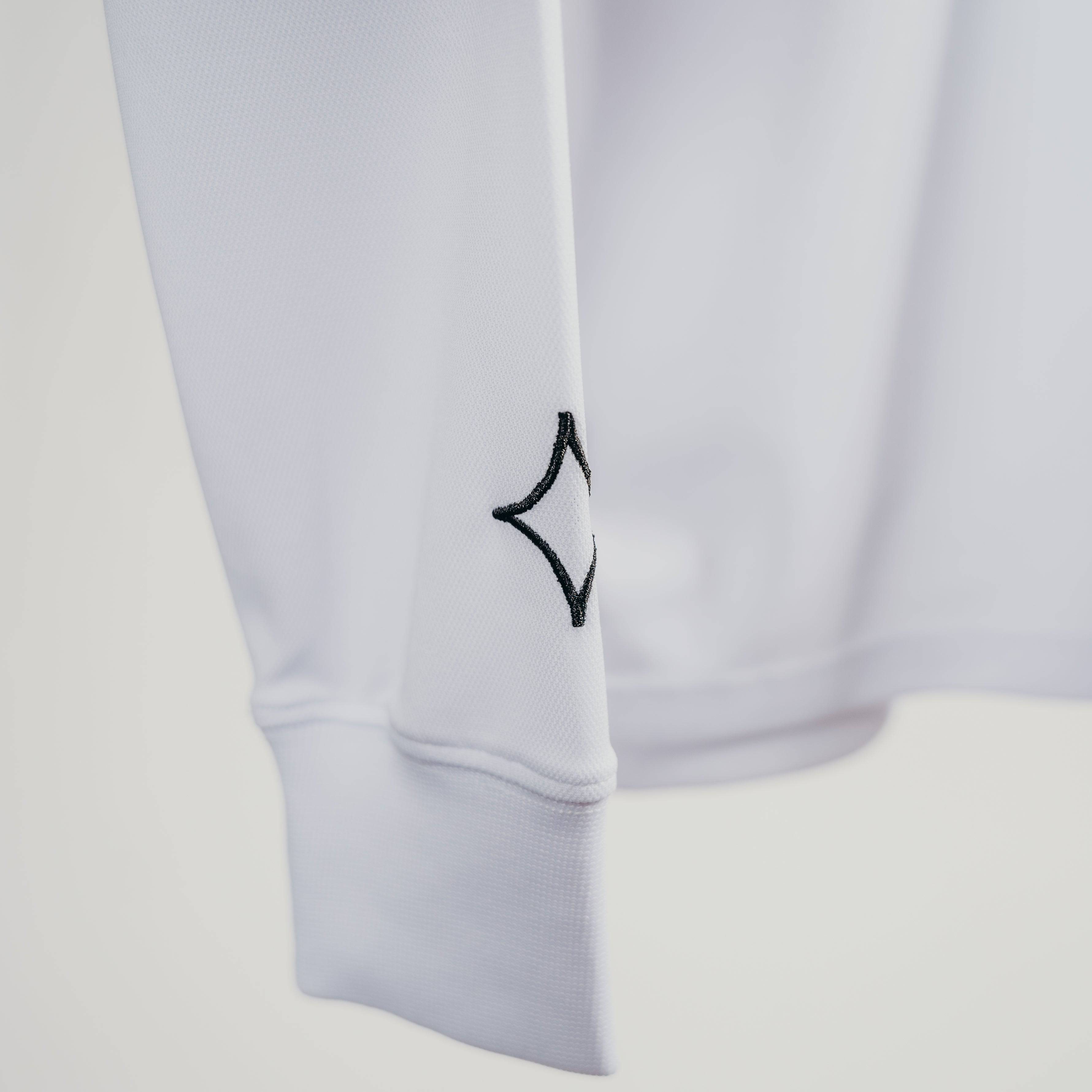The Blade Collar L/S Polo (White) - Motier Lafayette 