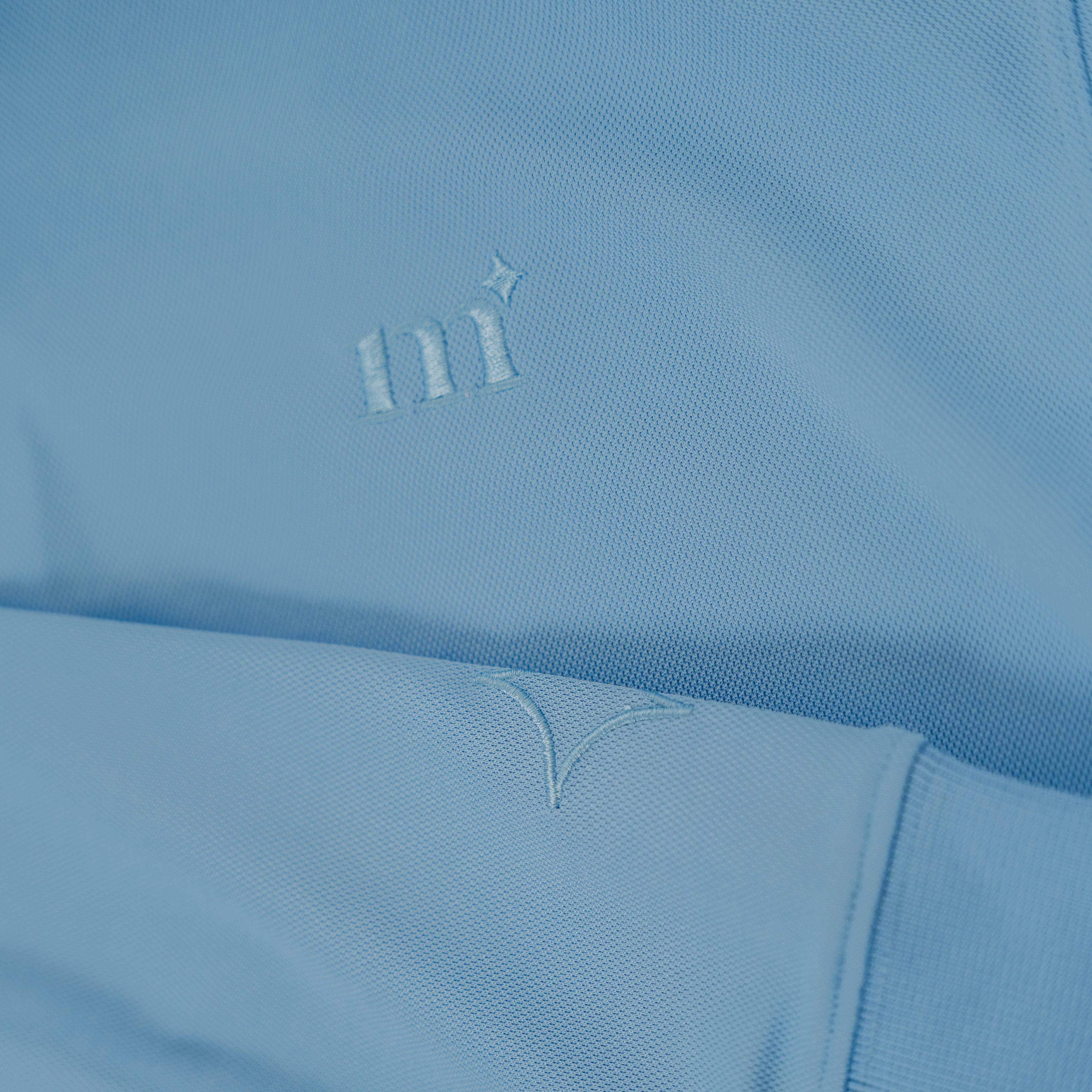 The Blade Collar L/S Polo (Light Blue) - Motier Lafayette 