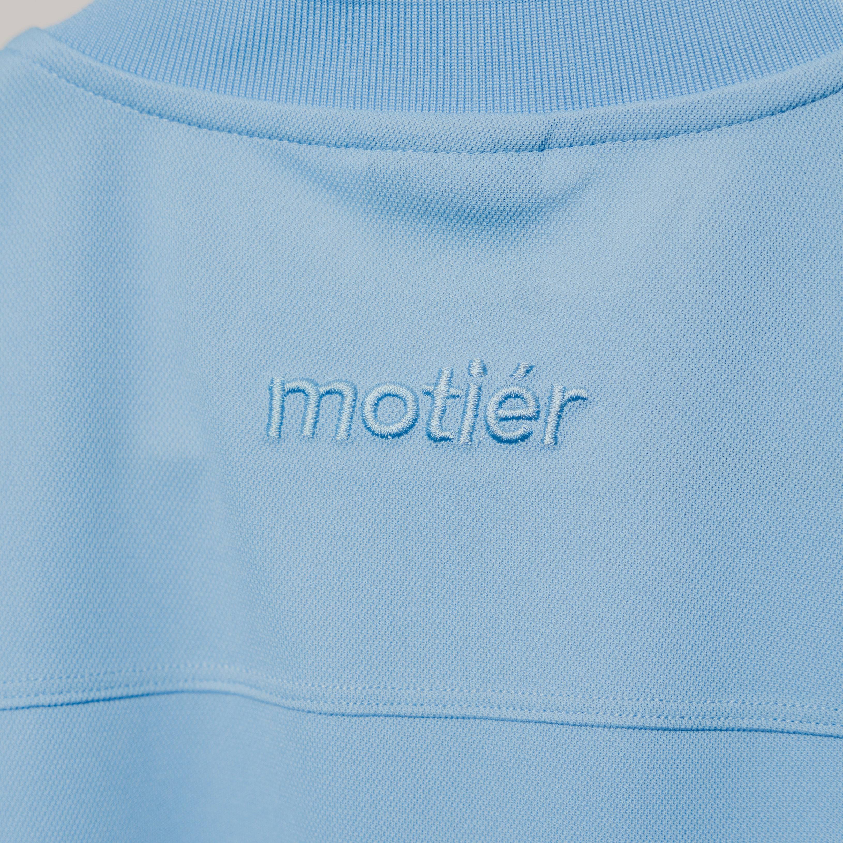 The Blade Collar L/S Polo (Light Blue) - Motier Lafayette 