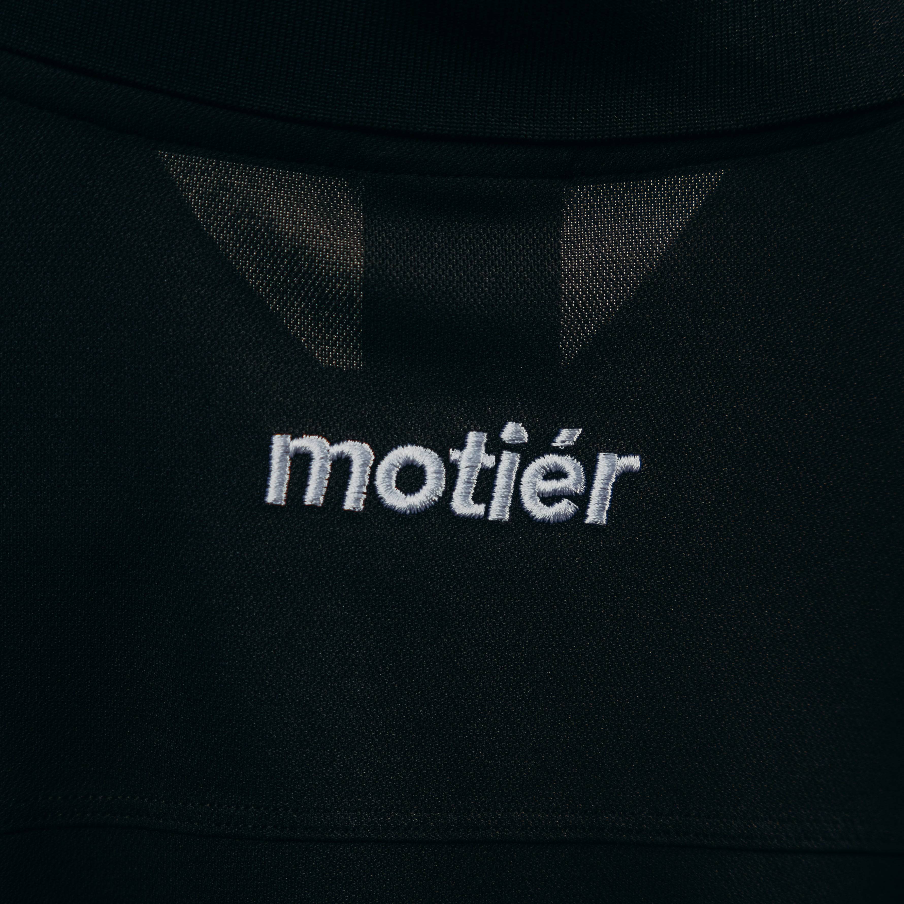 The Interlock L/S Polo (Black) - Motier Lafayette 