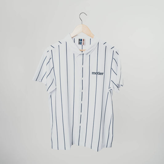 The Motier Pinstripe Button Down (White)