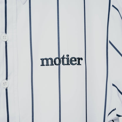 The Motier Pinstripe Button Down (White)