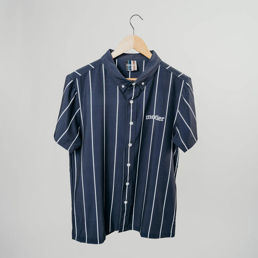 The Motier Pinstripe Button Down (Navy)