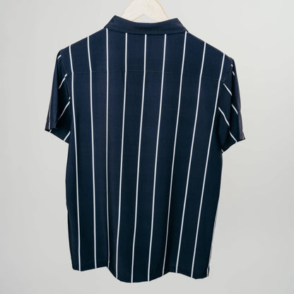 The Motier Pinstripe Button Down (Navy)