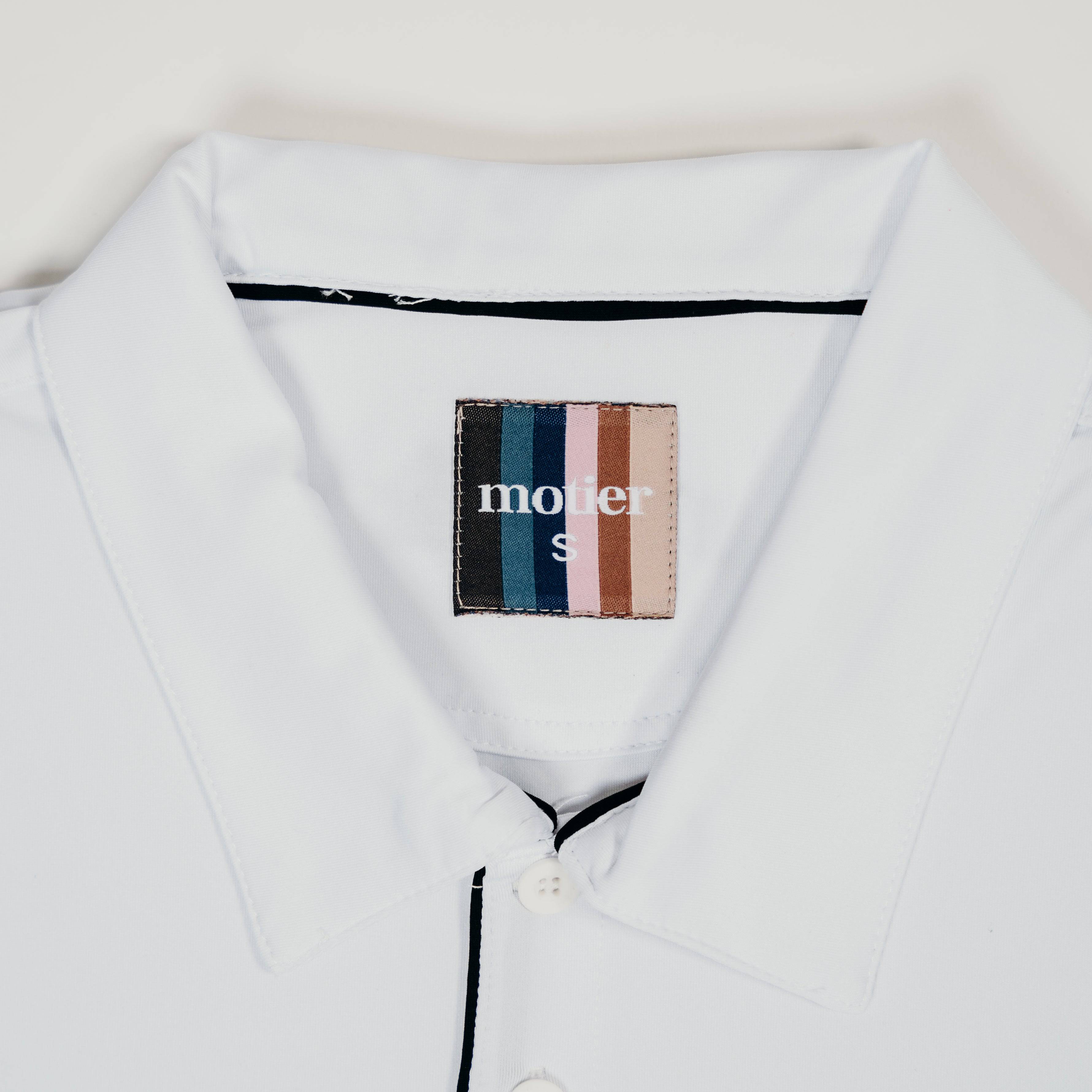 The Motier Performance Polo (White) - Motier Lafayette 