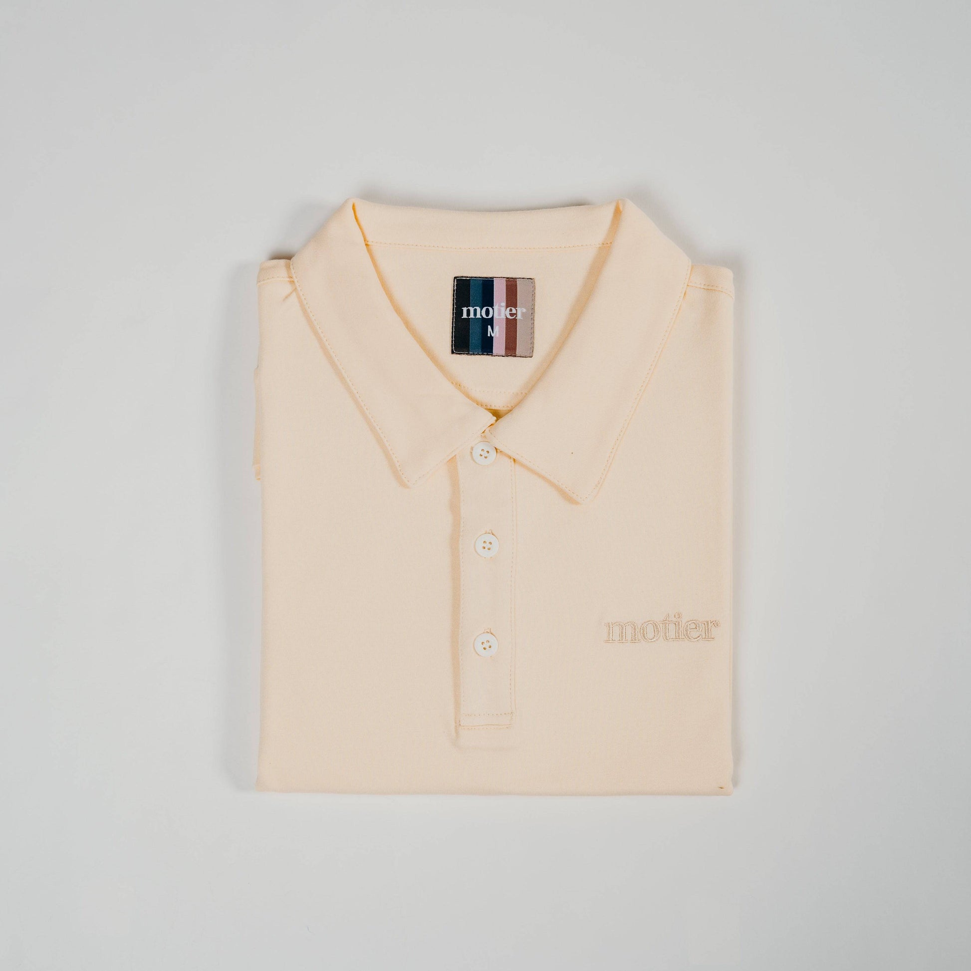 The Motier Knit Polo (Sand) - Motier Lafayette 