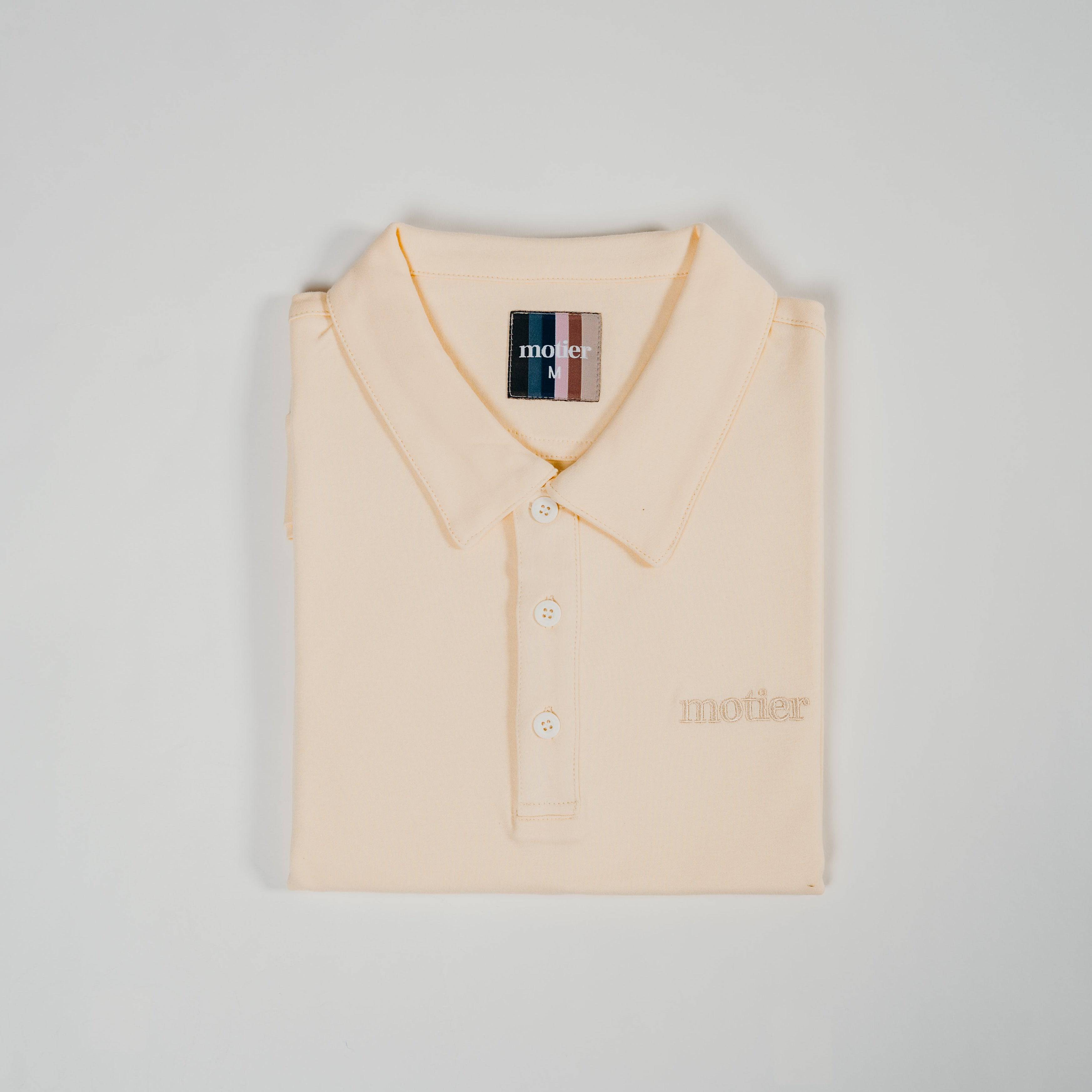 The Motier Knit Polo (Sand) - Motier Lafayette 