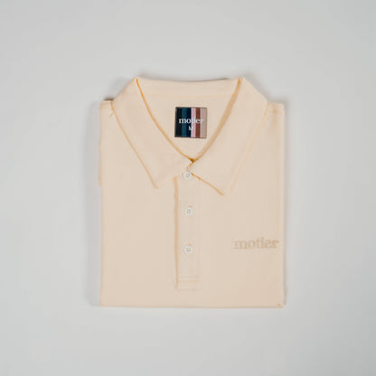 The Motier Knit Polo (Sand) - Motier Lafayette 