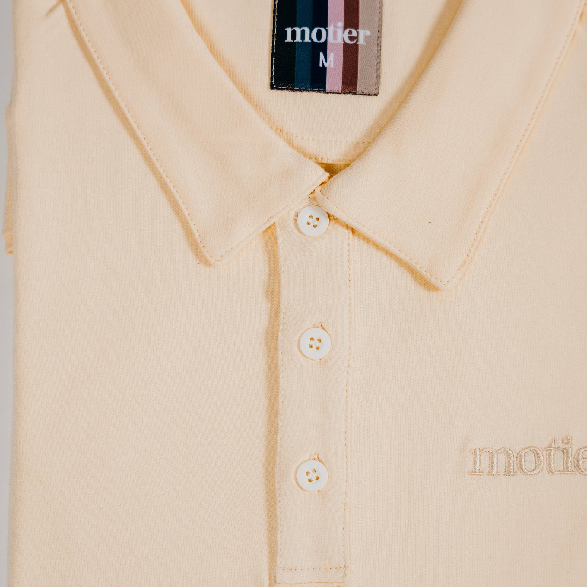 The Motier Knit Polo (Sand) - Motier Lafayette 