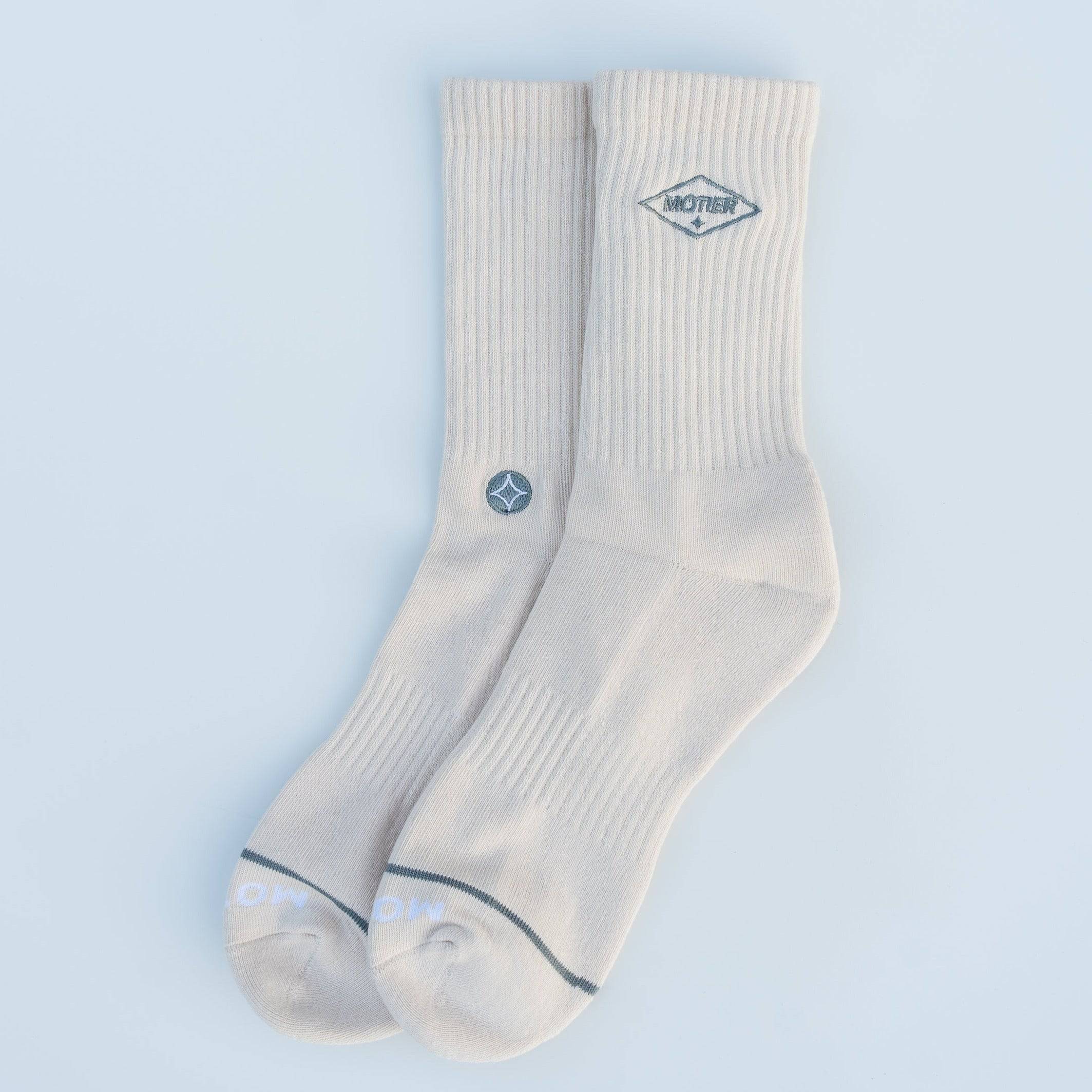 Premium Goods Tonal Crew Socks (Sand) - Motier Lafayette 