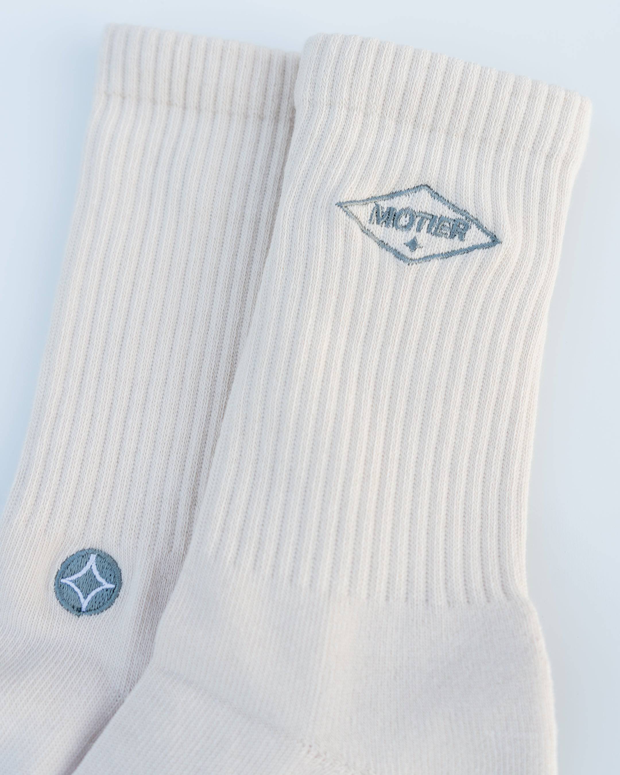 Premium Goods Tonal Crew Socks (Sand) - Motier Lafayette 