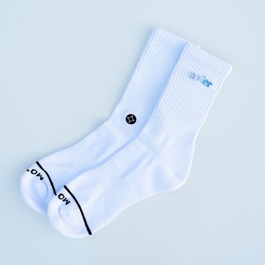 Alexandre Palette Crew Socks (White)
