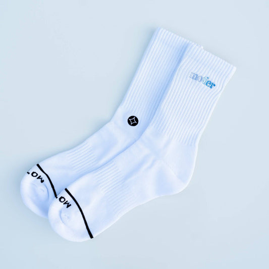 Alexandre Palette Crew Socks (White)