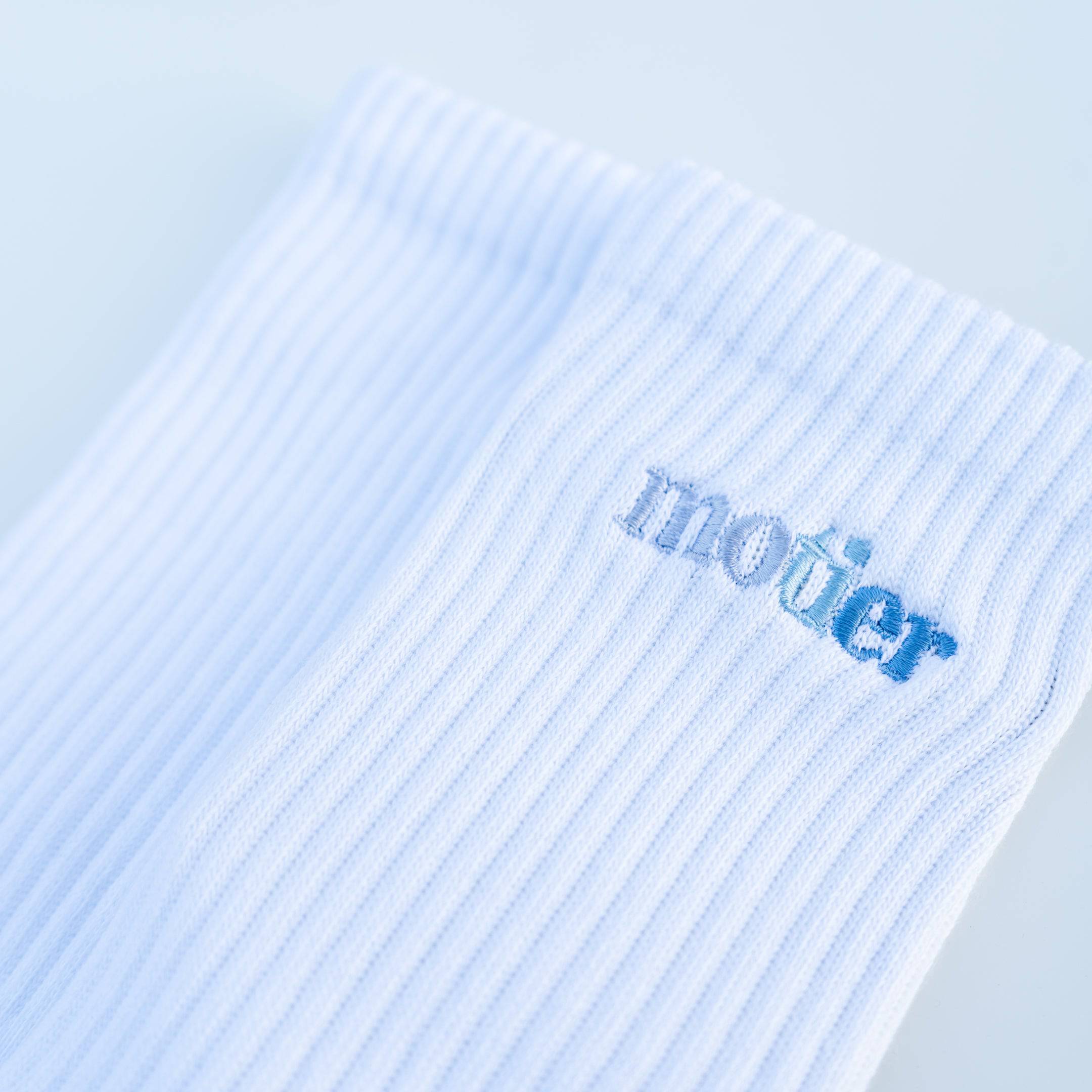 Alexandre Palette Crew Socks (White) - Motier Lafayette 