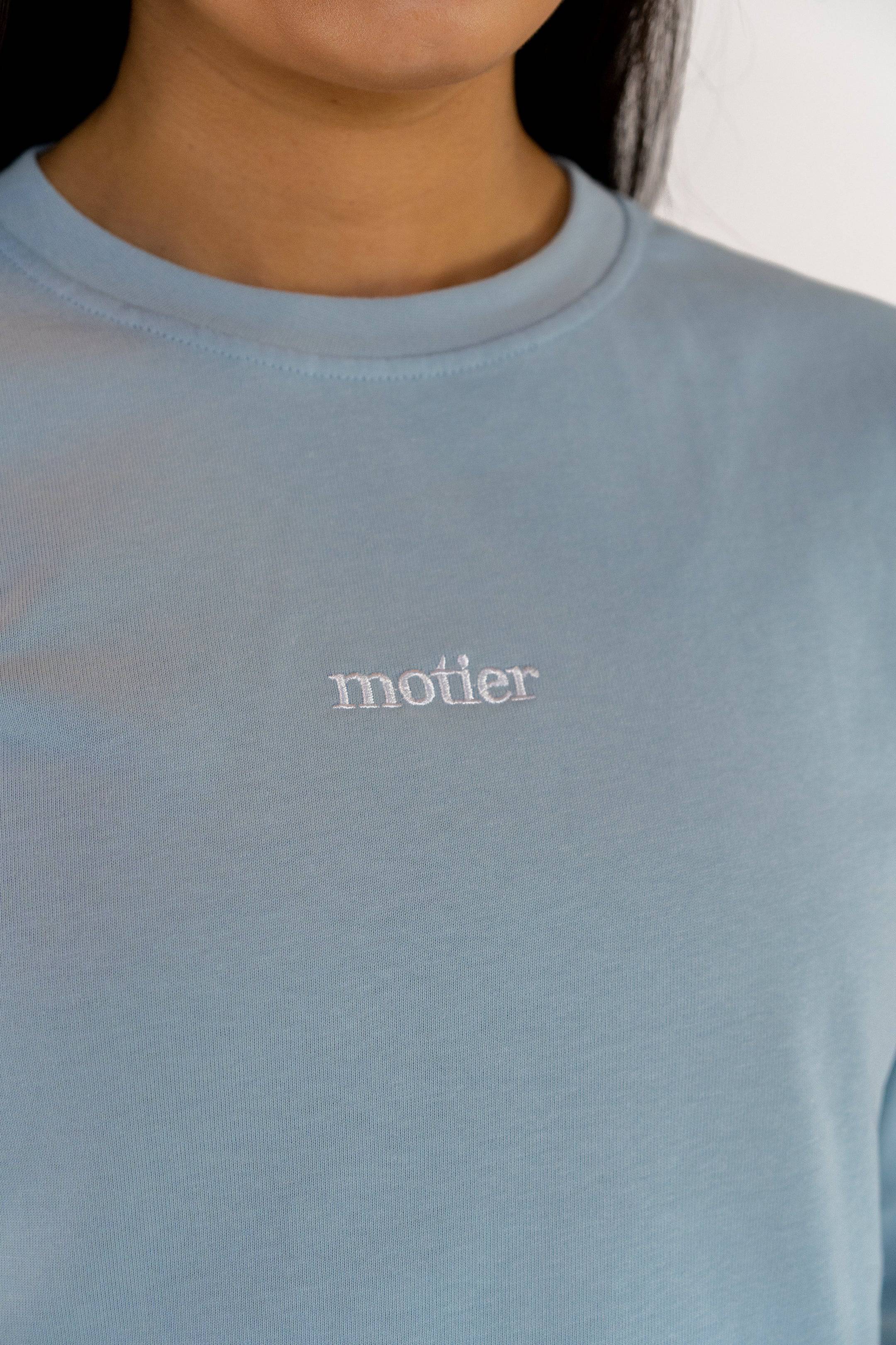 The Alexandre Luxe L/S Crop (Illusion Blue) - Motier Lafayette 