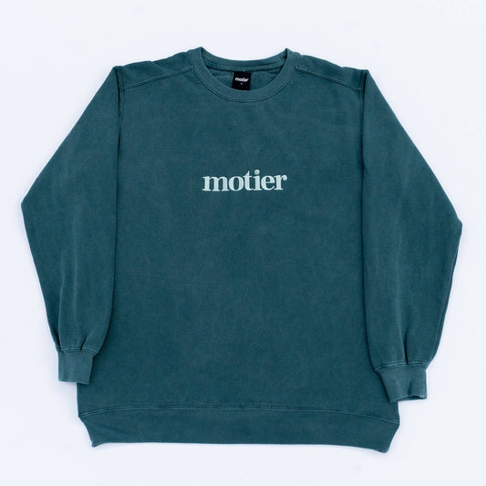 Alexandre Tonal Crewneck (Emerald Spruce)