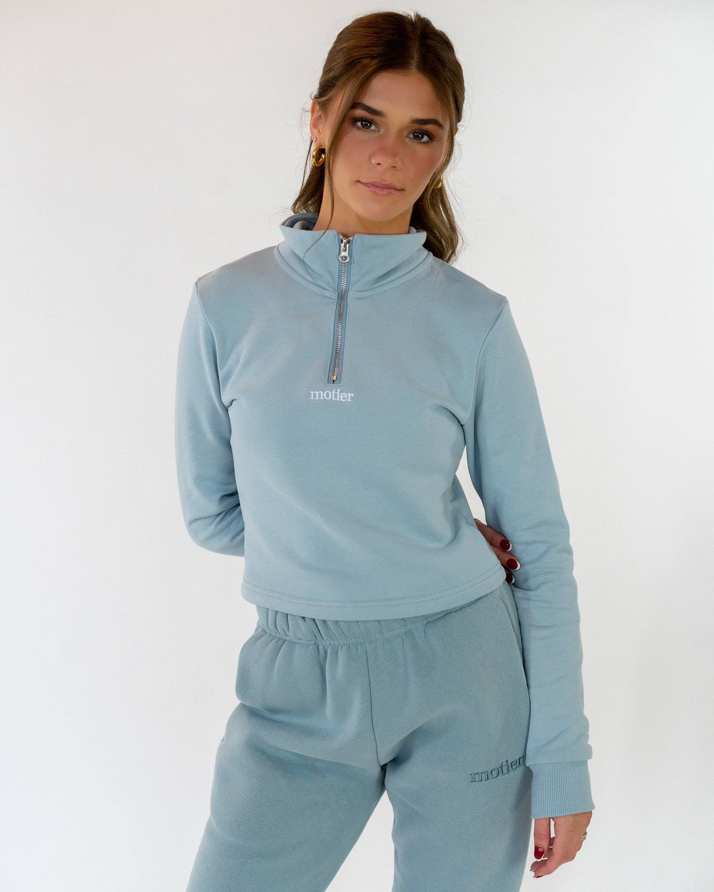 The Naomi Oversized Sweatpants (Sky Blue)