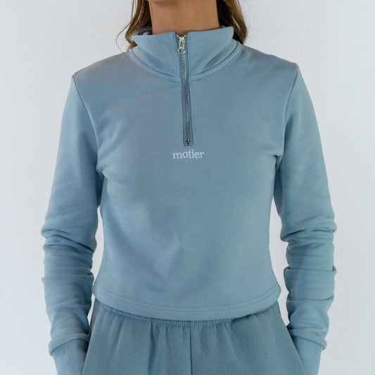 The Alexandre Quarter Zip (Sky Blue)