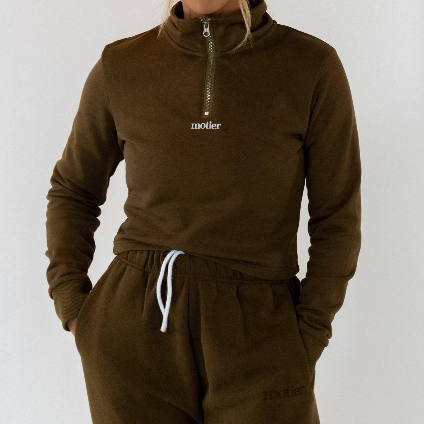 The Alexandre Quarter Zip (Brownstone)