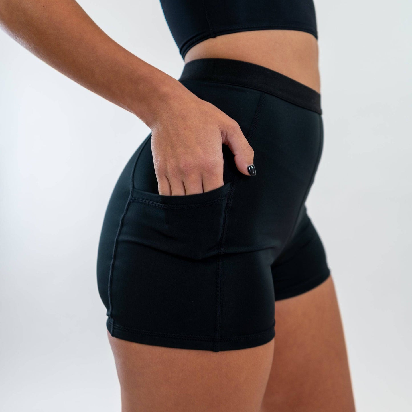 Refresh Highwaist Biker Shorts (Black)
