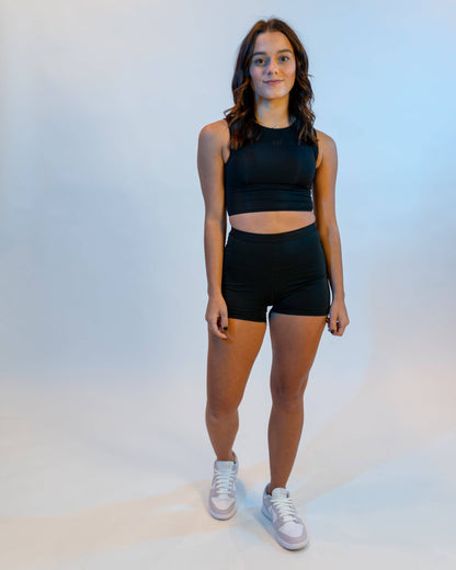Refresh Highwaist Biker Shorts (Black)