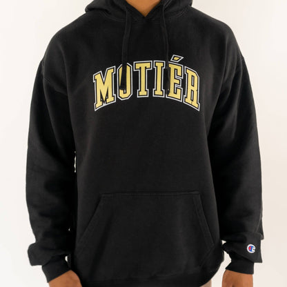 University Logo Pigment Dyed Hoodie (Black)