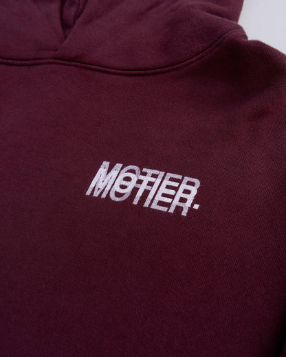 Blurr Holographic OG Luxe Premium Hoodie (Plum Wine)