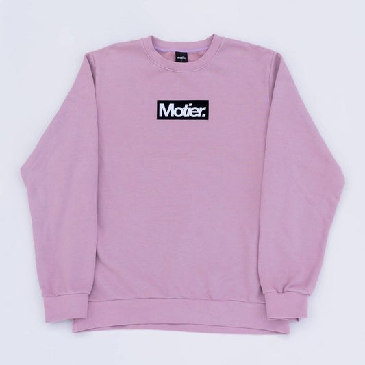 Box Logo Luxe Crewneck (Mauve Shadows)