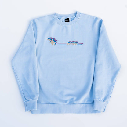 The Boogie Nights Luxe Crewneck (Sky Blue)