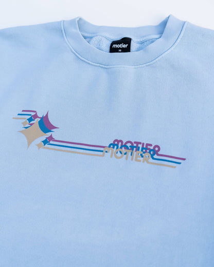 The Boogie Nights Luxe Crewneck (Sky Blue)