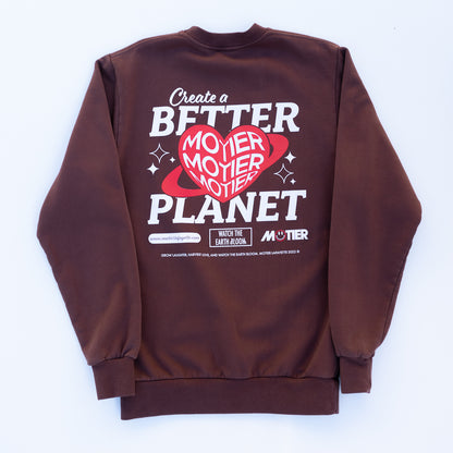 Earth Day Luxe Crewneck (Coffee)