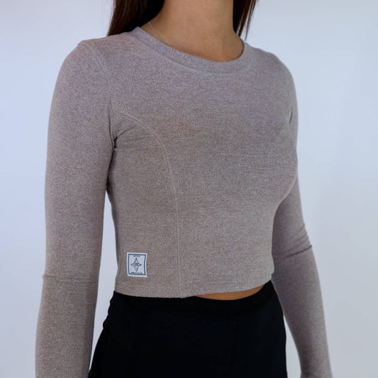 Brushed Active L/S Top (Light Tan)