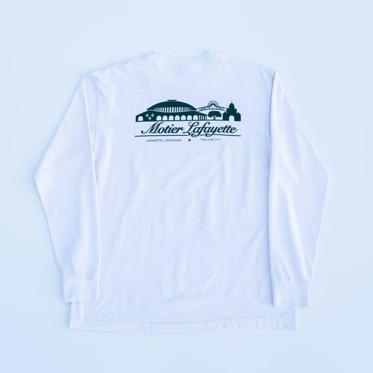 Cityscape L/S Luxe Tee (White Sand)