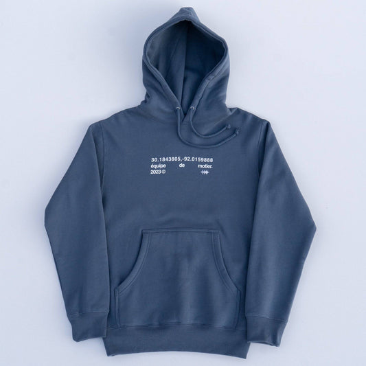 The Coordinates Hoodie (Slate Blue)