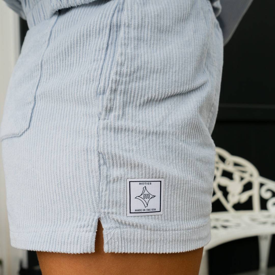 Versatile Corduroy Shorts (Sky Blue)