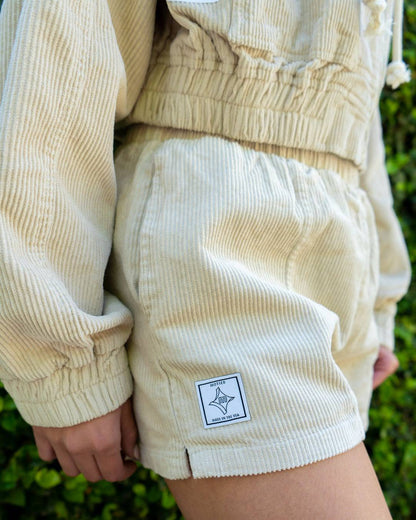 Versatile Corduroy Shorts (Khaki)