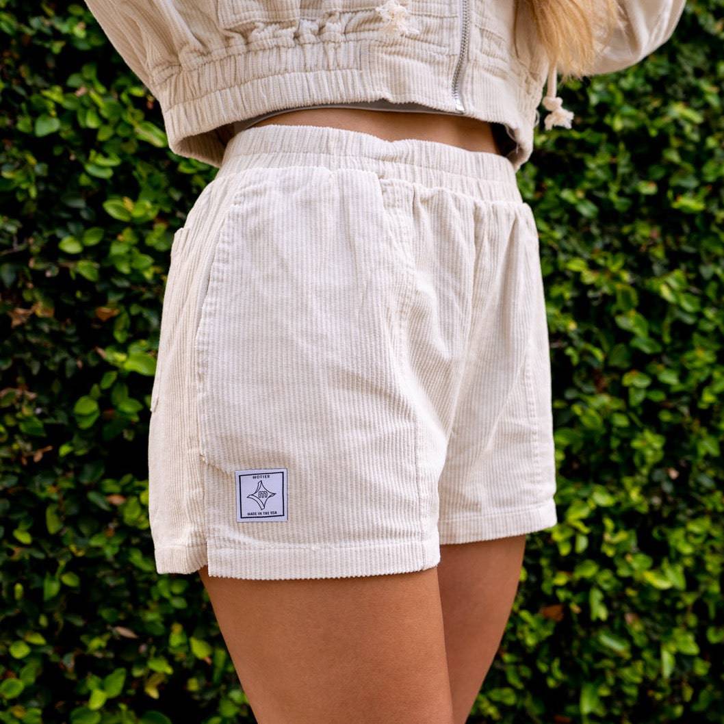 Versatile Corduroy Shorts (Vanilla)