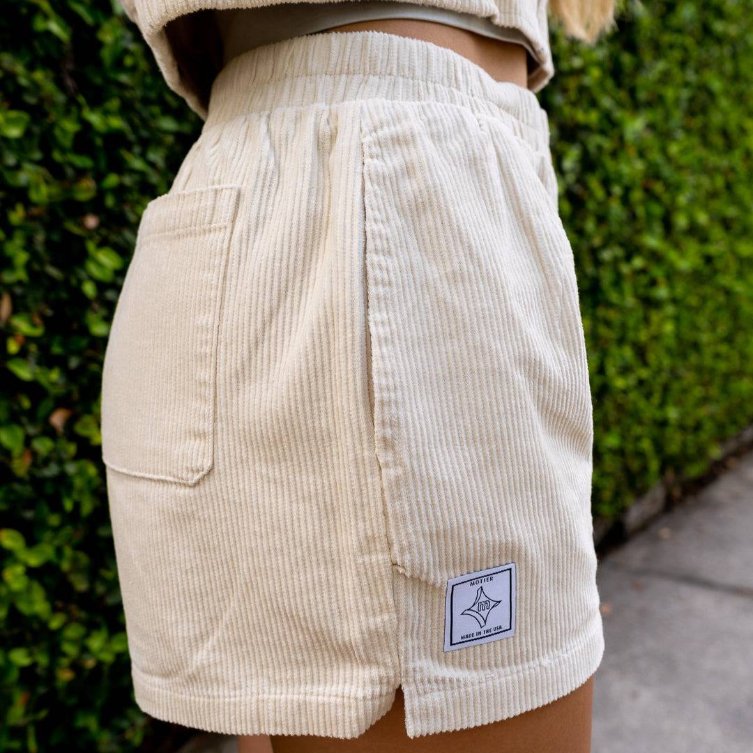 Versatile Corduroy Shorts (Vanilla)