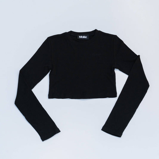 Script L/S Active Top (Black)