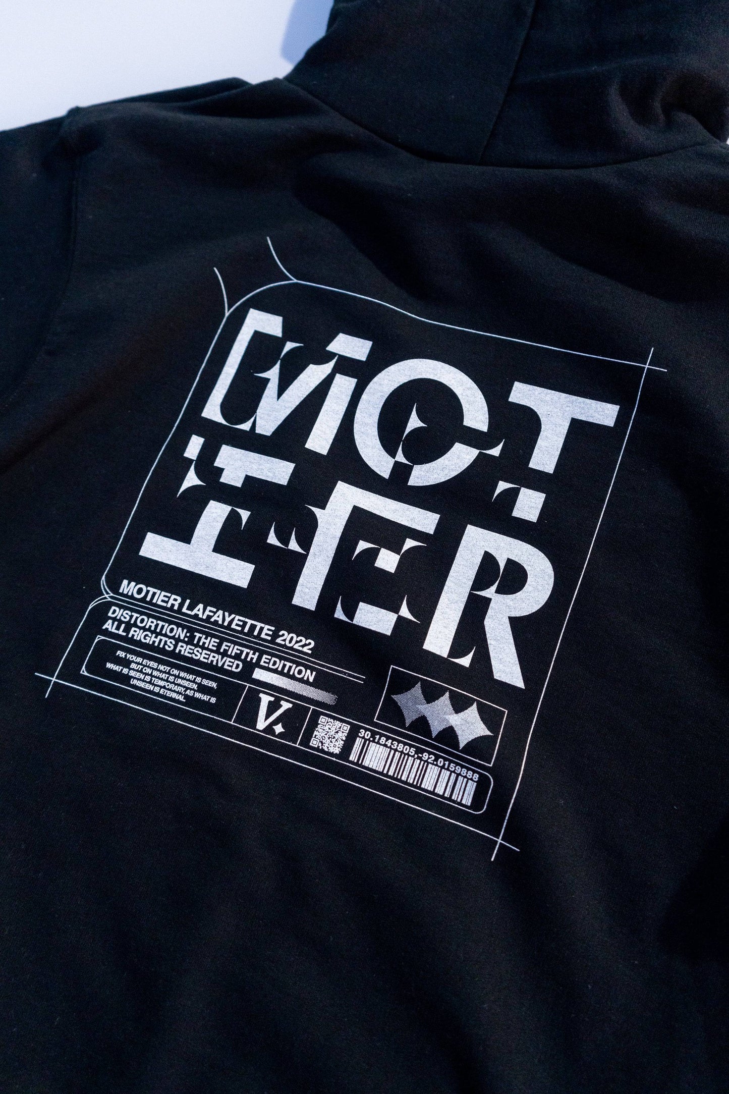 The Distortion V Hoodie (Black)