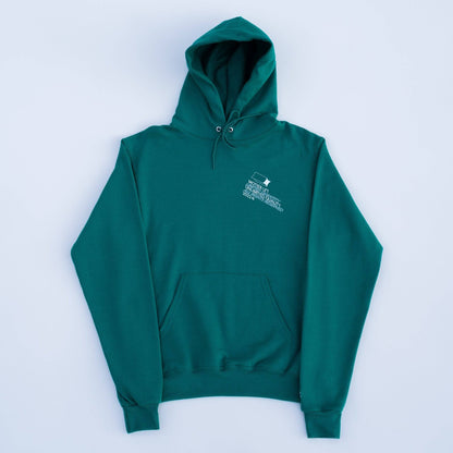 The Distortion V Hoodie (Dark Green)