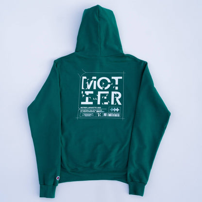 The Distortion V Hoodie (Dark Green)