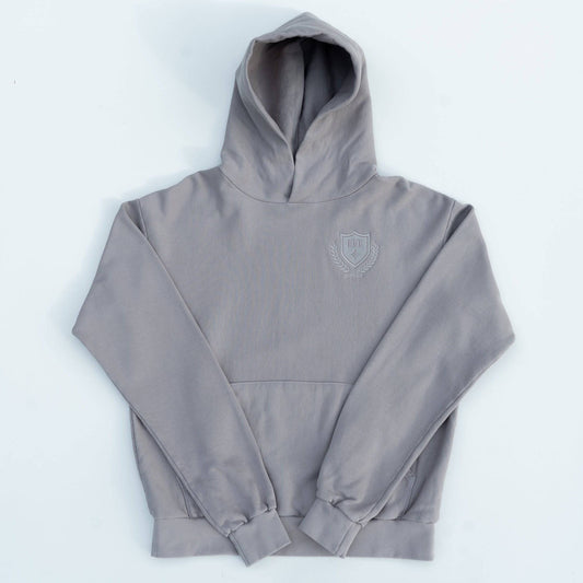 Elegant Crest Luxe Hoodie (Satellite)