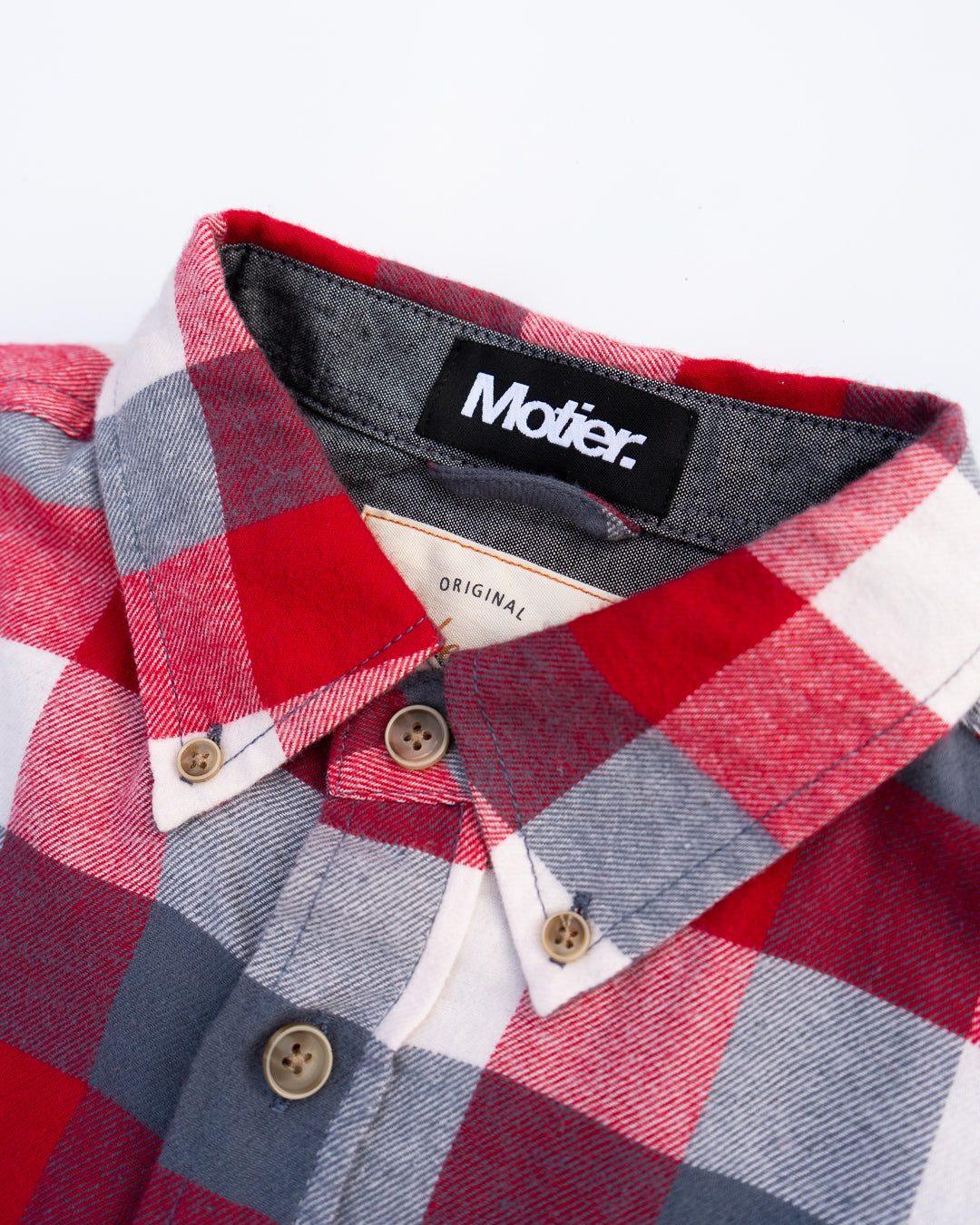 Motier Essential Flannel (Red/Navy)