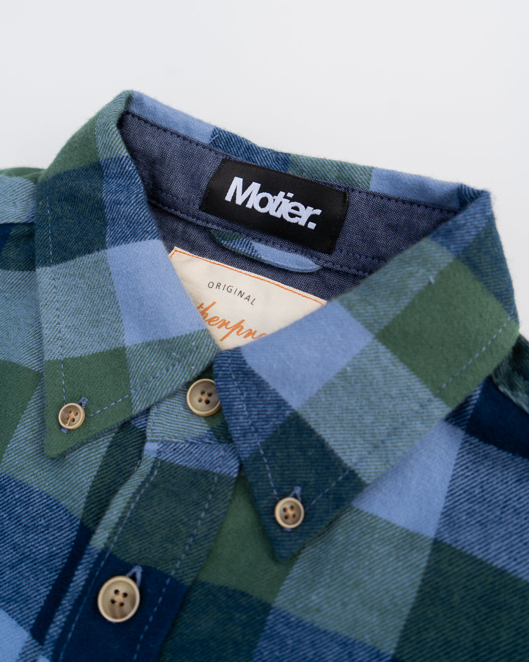 Motier Essential Flannel (Green/Navy)
