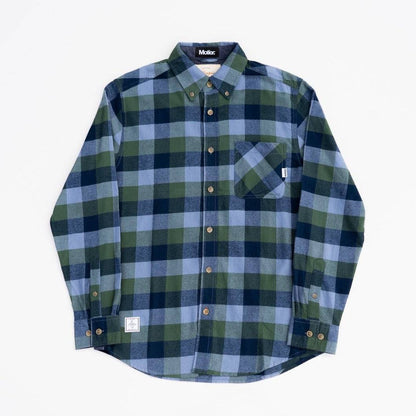 Motier Essential Flannel (Green/Navy)