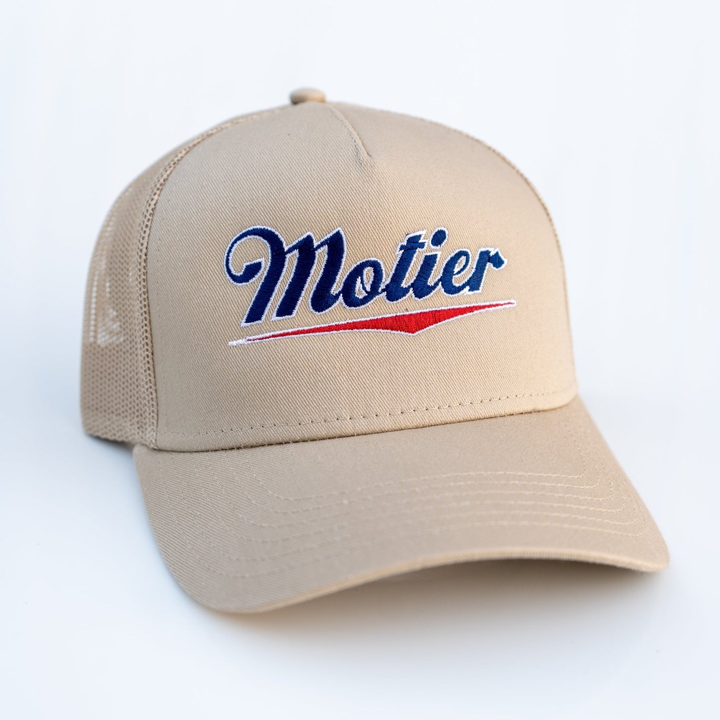 Motier Brewery Retro Mesh Back Hat (Tan)