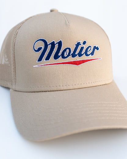 Motier Brewery Retro Mesh Back Hat (Tan)