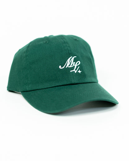 ML Script Dad Hat (Masters Green)