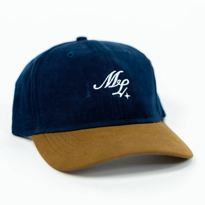 ML Script Corduroy Strapback (Navy/Chicory)